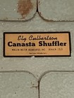 1940s Vintage Ely Culbertson Canasta Shuffler Cards Green Metal Wallin Foster