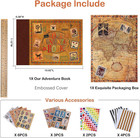 Adventure Book Diary Photo Scrapbook Embossed Cover Wedding Travel Memories Gift