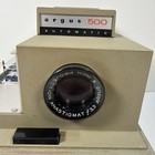 Argus 500 Automatic 35mm Slide Projector Model 58 W  Case F3 3 Lens No Cord