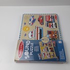 Melissa   Doug Multicolor Wooden Sound Puzzle Transportation Vehicles 8-piece