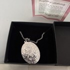 Franklin Mint Princess Diana Royal Wedding Silver Pendant W coa And Box