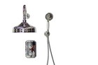 Victorian Wall Mount Polished Chrome Shower Hand Shower Set Vintage Inspired