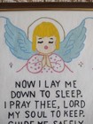 Vintage - Now I Lay Me Down To Sleep Prayer - Nursery Baby Kids-framed Wall Art