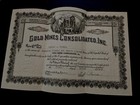 The Manchester Gold Mining Company 1895 Stock Certificate     Cripple Creek