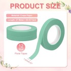 12 Rolls Floral Tapes   30 Yard X 1 16 In Florist Crepe Tape Turquoise