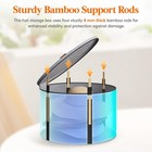 2pack Cowboy Straw Hats Storage Box Stackable Hat Box For Travel And Storage