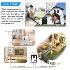 Wired Video Intercom Doorbell System 7 Inches Lcd Monitor Video Door Phone Kits