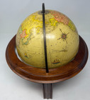 Vtg 1940s Rand Mcnally 9  Terrestrial Art Globe Wood Stand Usa