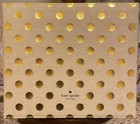 Nip Kate Spade Gold Dot Canvas Desktop Planner And Folio  Msrp    32