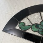   Antique Stained Glass Transom Window Insert 21x9   Architectural Salvage
