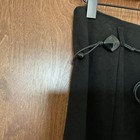 Dress Barn Flowy Black Faux Suede Midi Skirt Beaded Belt Boho Chic Western 6