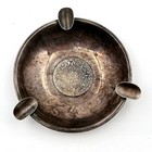 925 Sterling Silver Aztec Calendar 4-1 8  Ash Tray Made In Mexico Plat-mex-s a 