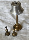 Vtg Tootsie Toy Dollhouse Beverage Tea Cart Metal Candle Holders And Floor Lamp
