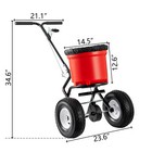 90lb Push Broadcast Spreader Walk-behind Turf Spreader Fertilizer Garden Seeder