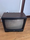 Vtg Panasonic Tv Television 1980s Woodgrain Movie Color Gaming Ctk-2042r 20   