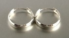 Vintage 800 Silver Hoop Earrings Austria Small Creole Hoops 23 5mm