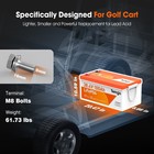 36v 102ah Lifepo4 Golf Cart Battery With App Monitor  voltage Reducer  Charger