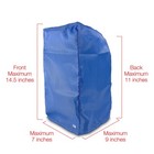 Esd Microscope Dust Cover  Opaque  Blue Fabric  small  Tall 