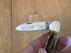 Antique Schrade Wostenholm I xl Two Blade Canoe Knife Beautiful Stag Scales