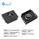 Regetek 2 Pack Quick Release Plate With 1 4 -20 Screw For Bogen 3157n Manfrotto