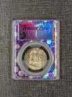 1954-s Ms 65 Franklin Half Dollar 50c - Pcgs Purple Custom Core