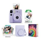 Fujifilm Instax Mini Se Instant Camera With Case  Album  10 Films  lavender 