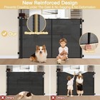 Extra Tall 42  Retractable Baby Gate With Support Rods - Indoor outdoor Use