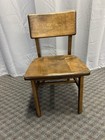Vintage Wood Chair Mid Century Modern Office Desk Side Dining School Retro 60s