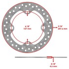 4 Front And Rear Brake Disc W  Pad For Polaris Rzr Xp 1000  Rzr Xp 4 1000 14-21