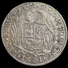 Peru 8 Reales Peruana Standing Liberty 1841 Limae Mb Vf