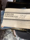 Singer Vintage 1957 Featherweight 221k With Case Instructions And Attachments