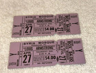Louis Armstrong 1961 Original Unused Concert Tickets Syria Mosque Jazz Orchestra