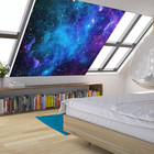 Blacklight Galaxy Universe Tapestry Uv Reactive Tapestry For Bedroom Black Light