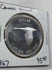 1967 Canada 1 Dollar Large Silver Coin Flying Goose