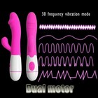 Rechargeable Vibrator G-spot Dildo Rabbit Massager Waterproof Sex Toys For Adult