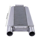 Same One Side Universal Aluminum Intercooler Turbo Front Mount 2 5  Inlet outlet