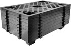 8pcs Plastic Pallets  23 6  X 15 7  X 3 9  Interlocking Waterproof Floor Pallets