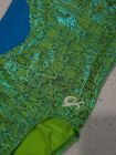 Cute Gk Elite Gymnastics Dance Leotard Child Large Mystique Teal Neon Green