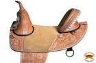 39hs Hilason Western Classic Treeless Trail Barrel American Leather Saddle  