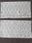 Geometric Link Lattice Roman Shades Pair Green White Custom