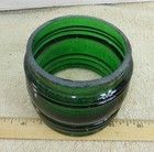 Vintage Nautical Green Navigation Ribbed Glass Globe Marine Railroad Lantern  