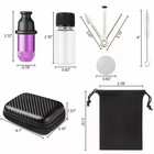 6pcs Sneak A Toke Mini One Hitter Metal Tobacco Portable Smoking Pipe With Tools