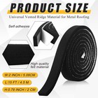 2 Pcs 2 w X 15 l  30 l Total  Metal Roofing Universal Vented Ridge Material P   