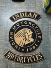 Indian Motorcycle Sew On Iron On Jacket Vest Mc Back Rockers Patch  3 Pc Set 