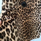 Vintage  60 s Somali Leopard Print Faux Fur Swing Coat Mint Condition