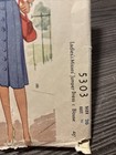 1940s Vintage Sewing Pattern Mccalls 5303 Bust 38