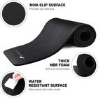 Yoga Mat 6mm Thick Exercise Mat Gym Workout Fitness
