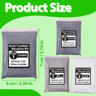 9 Oz Rock Tumbler Grit And Polish Refill Kit Course Medium  Fine Compatible  4-s