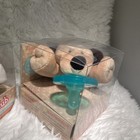 2 New Wubbanub Infant Pacifier Baby 0-6 Months Brown Puppy Dog   Grey Elephant