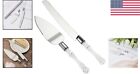Elegant Wedding Cake Knife And Server Set - Personalized Gift For Couples